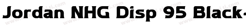 Jordan NHG Disp 95 Black字体转换